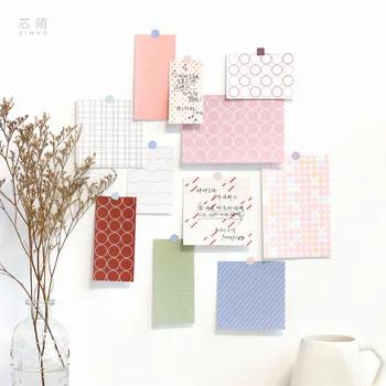 

60pcs/lot Memo Pads Sticky Notes ins Basic material series Paper diary Scrapbooking Stickers Office School stationery Notepad
