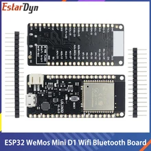Esp32 para wemos mini d1 wi fi módulo de placa sem fio bluetooth baseado ESP-WROOM-32 modo núcleo duplo cpu ESP-32 ESP-32S