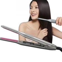 2 в 1 Электрический утюжок для волос Керамический выпрямитель для волос регулировка температуры плоский утюжок для выпрямления волос инструмент для укладки волос