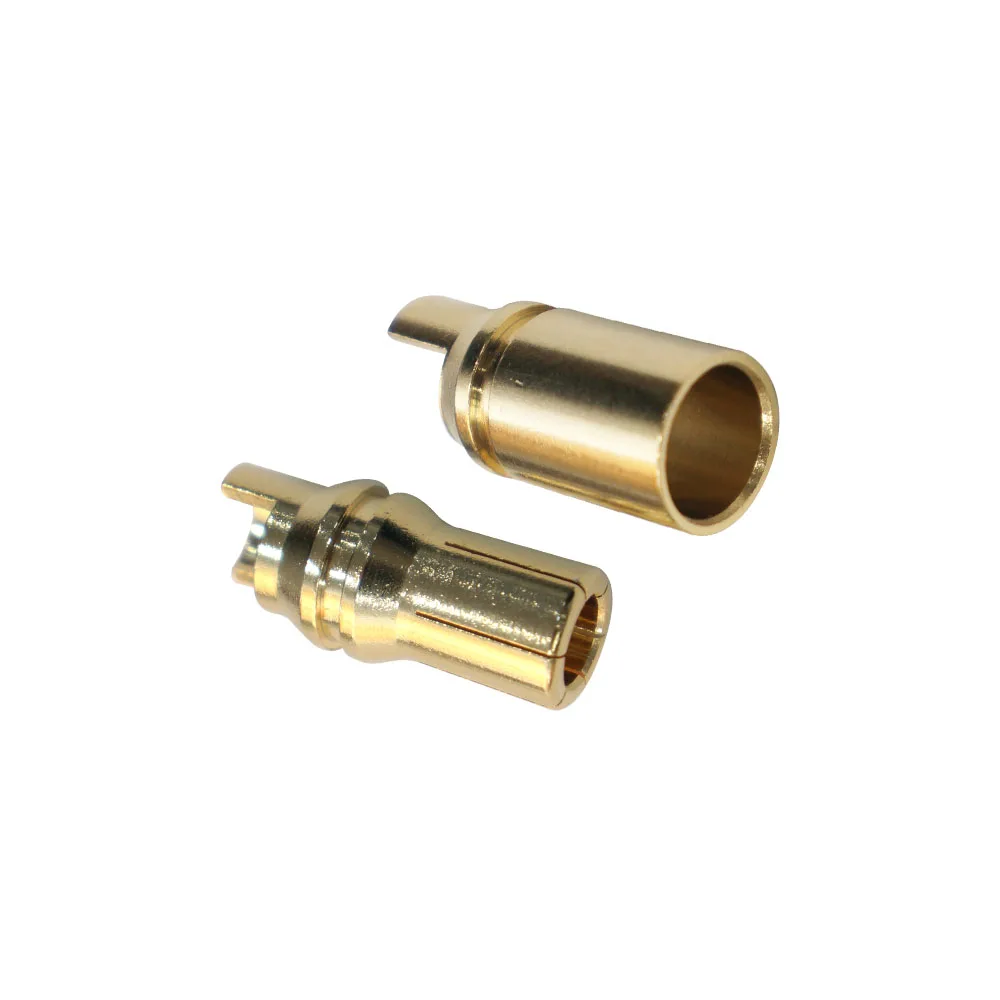 FPV Accessories 10mm Bullet Female Male Connectors Gold Plated Copper Connector Semicircle Golden Connector