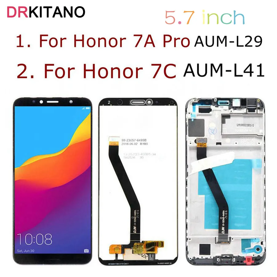 

For Huawei Honor 7A LCD Display Touch Screen Digitizer With Frame For Huawei Honor 7A Pro Display Honor 7C AUM-L29 AUM-L41