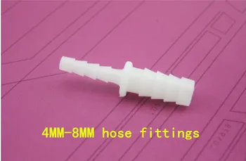 

4MM-8MM quality silicone tube adapter hose connector with threaded reducer essential artifact DIY model pipe switching