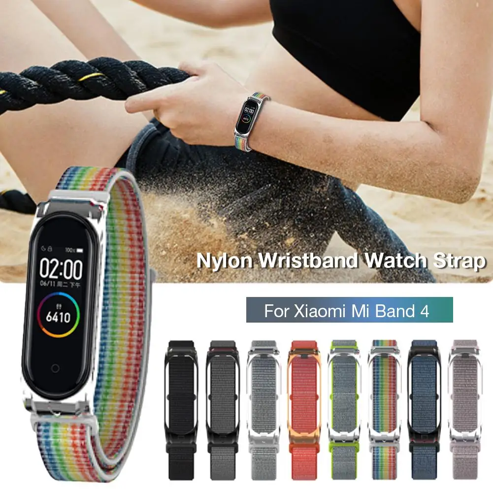 

High-quality Replacement Watch Band Nylon Wristband Watch Strap For Xiaomi Mi Band 3 Xioami Mi Band 4 Bracelet Watch Accessories