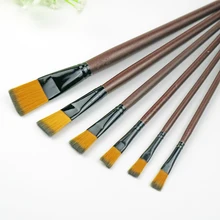6 шт./пакет Новая мода нейлон краска акрил для искусства кисти для акварели набор кистей Набор масла