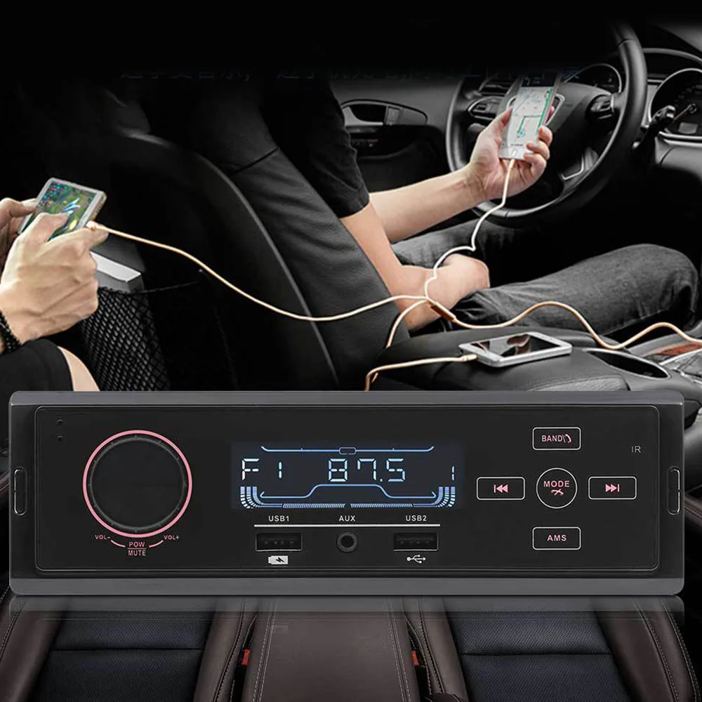 12 В Автомобильный MP3 плеер Bluetooth аудио телефон AUX-IN MP3 FM/USB Радио пульт дистанционного управления для телефона