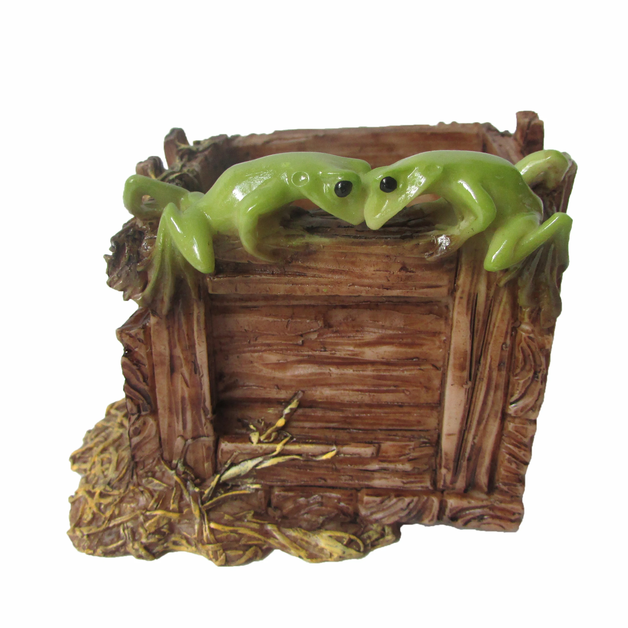 Everyday Collection Originality frog resin flowerpot Fairy Garden succulents plants pot Desk Office Decoration