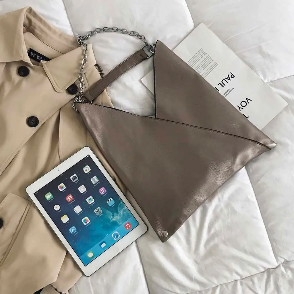 Женская модная однотонная простая вместительная сумка-мессенджер из искусственной кожи на молнии, мягкая сумка на одно плечо