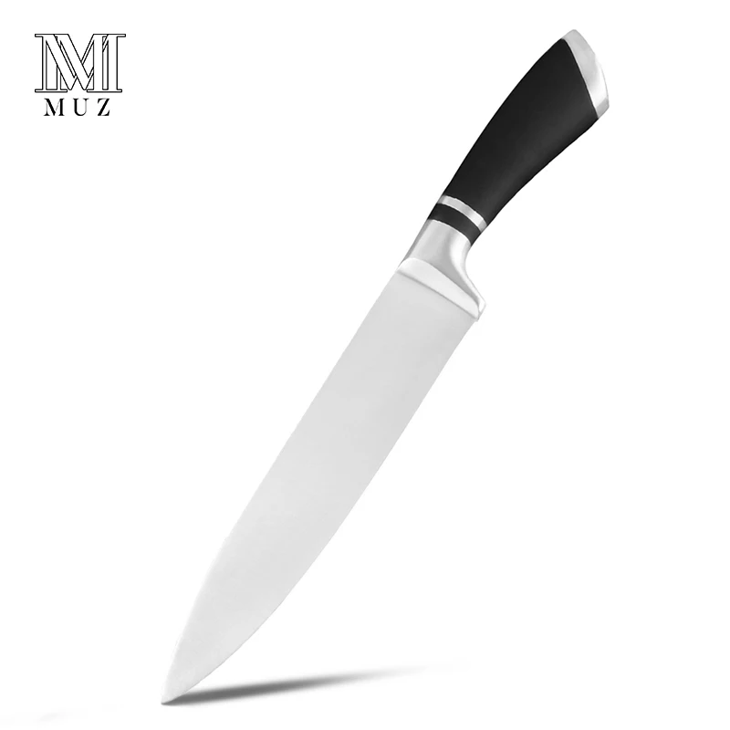 MUZ набор ножей из нержавеющей стали, кухонный инструмент, японский кухонный нож, очень острый Кливер, суши, сантоку, шеф-повара, кухонные ножи - Цвет: 8 inch Chef Knife