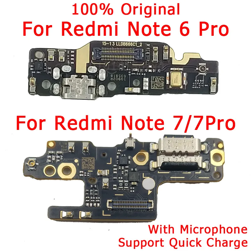 Оригинальный гибкий кабель для Redmi Note 6 Pro зарядный порт USB разъем 7 зарядная плата