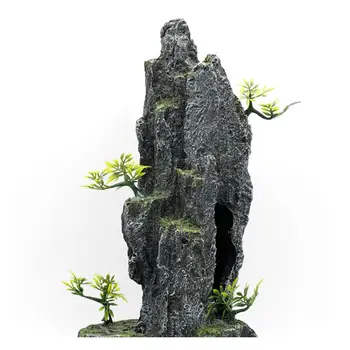 

Ornaments Rockery Aquarium Fish Tank Landscaping Decoration Vintage Home Resin Hideaway Shrimp Breeding Shelter Multiple