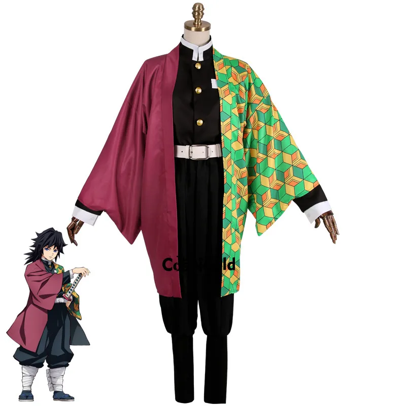 Demon Slayer: Kimetsu no Yaiba Tomioka Giyuu кимоно юката униформа наряд аниме костюмы для косплея