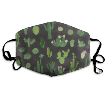 

Awesome Cloth Reusable Anti Dust Face Mouth Cover Cactus Flower Summer Area Cloth Warm Windproof