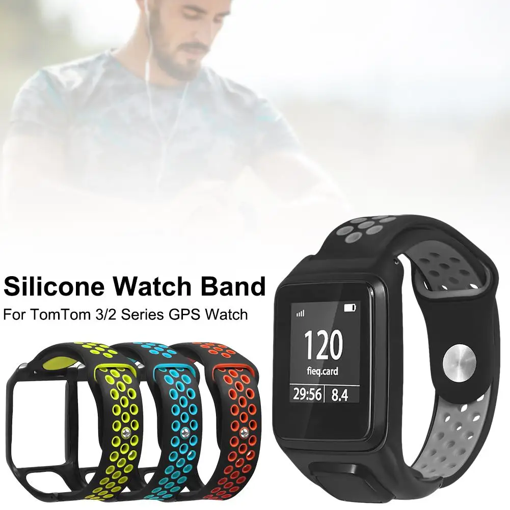Сменный силиконовый ремень для TomTom 2nd 3rd Generation SPARK Series Runner 2 3 Series Golfer 2 Series Adventurer gps Watch