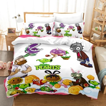 

Cartoon plants zombies Cartoon Duvet Covers for gifts,3D Bedding Sets,Comforter Cover, Quilt Cover,150 Bed Set, Queen King Size