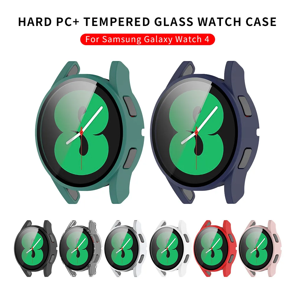 For Samsung Galaxy Watch 4 Case Hard Pc Protective Glass Watch4 40mm