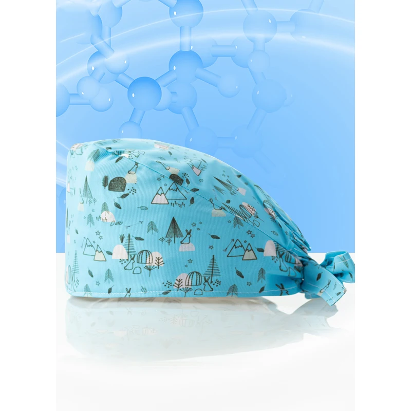 

Laboratory anti-static hat sterile frosted hat street hip-hop casual gourd hat beautician bag turban multicolor senior