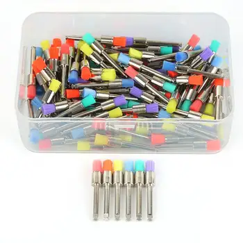 

100X Dental Prophy BrushDental Lab Materials Colorful Nylon Latch Small Flat Polishing Polisher Prophy Brushes Dentist Care