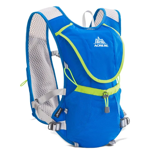 AONIJIE жилет гидратации походный Кемпинг бег марафон гонки спорт 8L пакет рюкзак сумка жилет для жгута воды мочевого пузыря - Цвет: E883 Blue