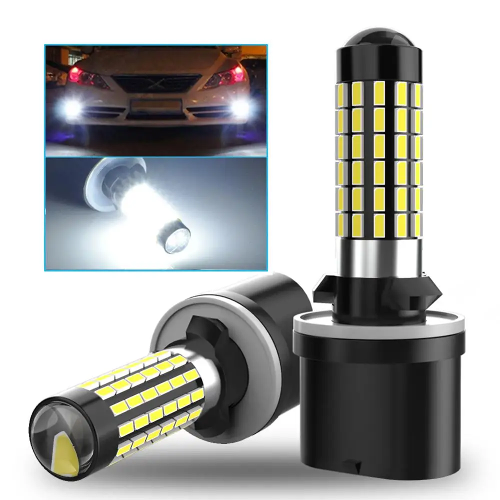 2 шт. супер яркий H27W H27 Led H27W/1 880 светодиодные лампы противотуманного светильник s