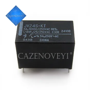 

5pcs/lot JV24-KT JV24S-KT JV-24S-KT 24V 24VDC 5A 30VDC 250VAC DIP-4 In Stock