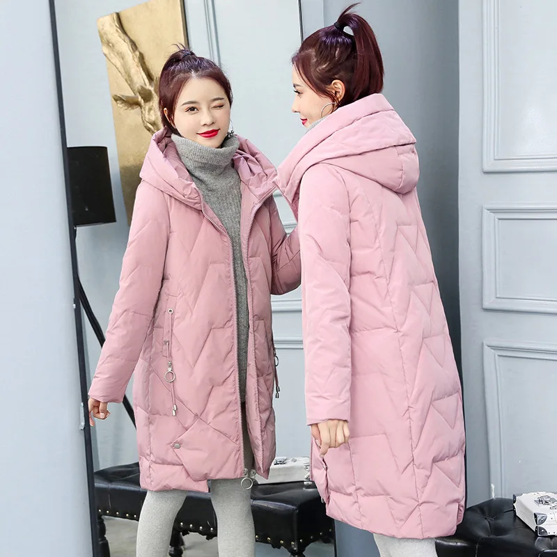 

2019 Autumn Cotton-padded Clothes/Cotton Coat Long Sleeve New Style Fashion Simple Elegant