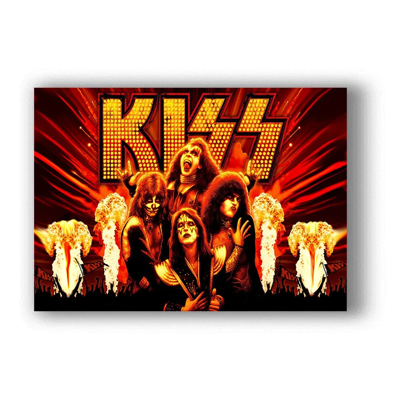 Постер группы KISS четкое изображение настенные наклейки украшение для дома