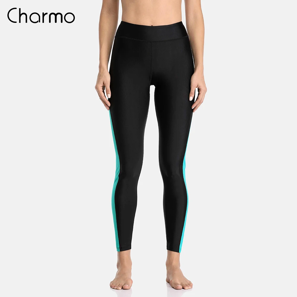 Charmo Women High Waist Swimming Capris Pants Ladies Patchwork Swimwear Capris Pants Boardshort Sports Swimming Bottoms Charmo Women High Waist Swimming Capris Pants Ladies Patchwork Swimwear Capris Pants Boardshort Sports Swimming Bottoms