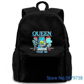 

Vintage QUEEN FREDDIE MERCURY 1980 Rock Band Concert Tour Sz women men backpack laptop travel school adult student