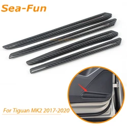 Bande de décoration pour haut parleur Audio de porte, autocollant de couverture de cadre, accessoires de voiture pour Volkswagen Tiguan MK2 2017 2018 2019 