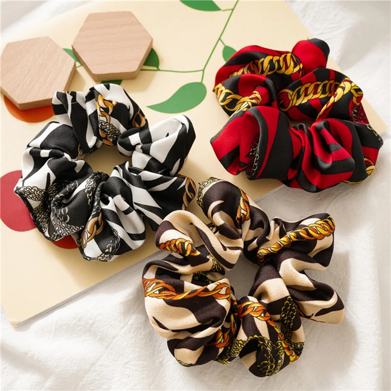 Zebra Salle JOPrinting Scrunchie artificiel astiques pour Cheveux, Bandes de Cheveux pour Femmes et Bol, Porte-Queue de Cheval, Attaches de Corde à Cheveux, Accessoires de Mode, 2019