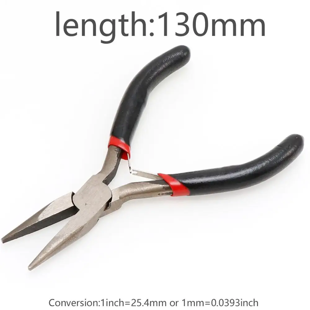 Black 1pc Jewellery Making Round Nose End Cutting Jewelry Pliers Tools DIY Equipment Pliers Fit Handcraft Beadwork Repair - Color: 8