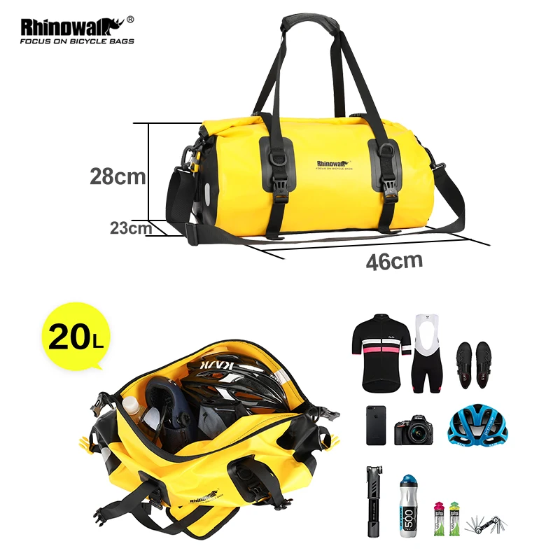 Водонепроницаемая сумка для фитнеса Rhinowalk 20 л многофункциональная велосипедная