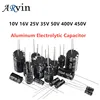 Aluminum Electrolytic Capacitor 6.3V 10V 16V 25V 35V 50V 63V 100V 400V 450V 10 47UF 100UF 220UF 330UF 470UF 680UF 1000UF 1500UF ► Photo 1/6