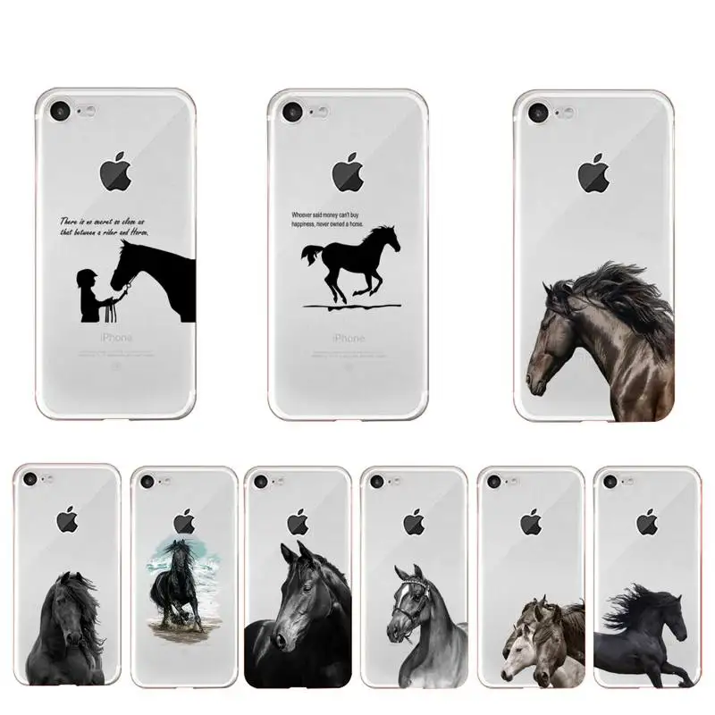 Чехол для телефона The Great beauty horse iphone 13 X XS MAX 6 6s 7 7plus 8 8Plus 5 5S SE 2020 XR 11 12pro max прозрачный