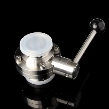 

1pc Stainless Steel Sanitary 1.5inch Tri Clamps Butterfly Valve Part Replacement