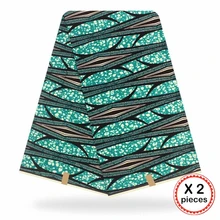 Анкара африканская ткань 12 ярдов Хлопок нигерийский стиль швейная африканская вощеная ткань принтом Гана для свадебного платья 11041