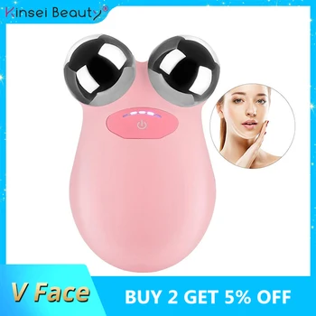 

Mini Microcurrent Face Lift Machine Tightening Rejuvenation Electric Vibration Face Massager USB Charging Facial Wrinkle Remover