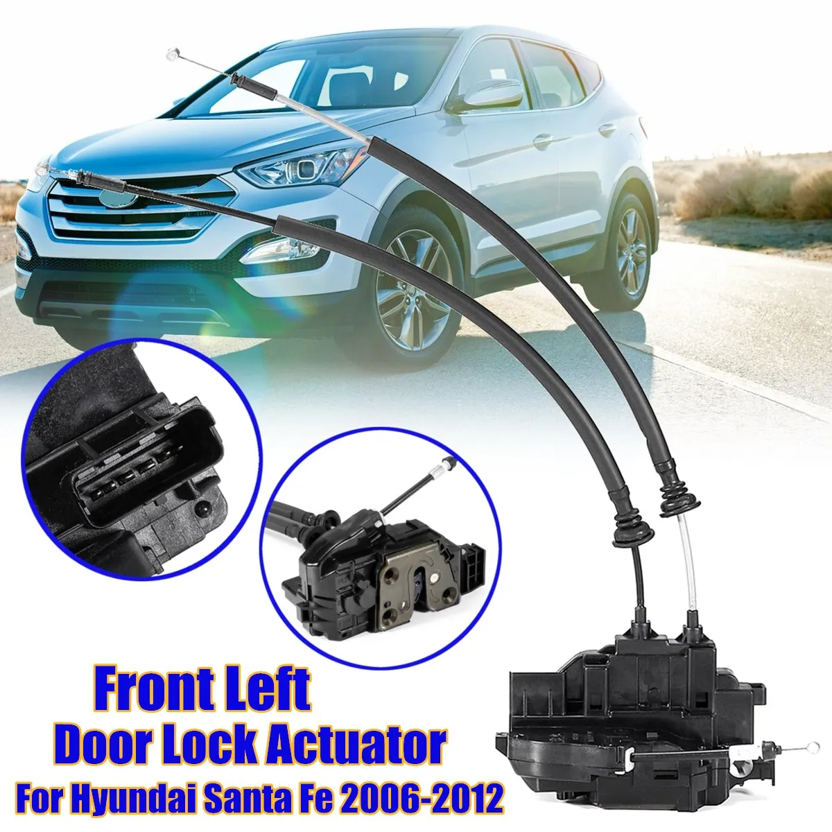 

1 Pcs Front And Rear Left Right Side Power Door Lock Actuator For Hyundai Santa Fe 2006-2009 813202B010 81420-2B000 81410-2B000