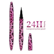 1 шт. QIC макияж красная леопардовая подводка для глаз водостойкая и влагостойкая не Цветущая подводка для глаз ручка быстросохнущая мраморный узор толстый черный