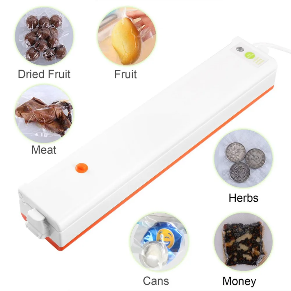 

2019Household 100W Portable Household Food Vacuum Sealer Packaging Machine Electric Film Food Sealer Vacuum Packer