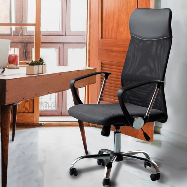 Sedia a rete economica sedia da ufficio sedia girevole regolabile in  altezza a 360 ° con sedile in rete HWC nero - AliExpress