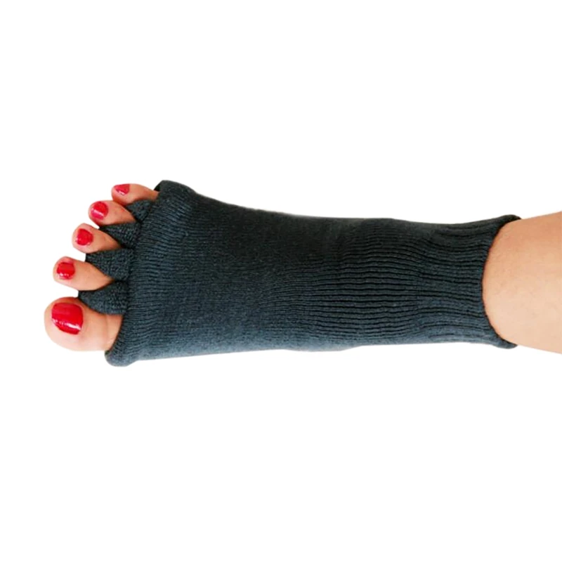 1 пара носки с пятью раздельными пальцами ортопедические разделители для пальцев Bunion корректор ортопедический Hallux вальгусная коррекция осанки эктропион - Цвет: H