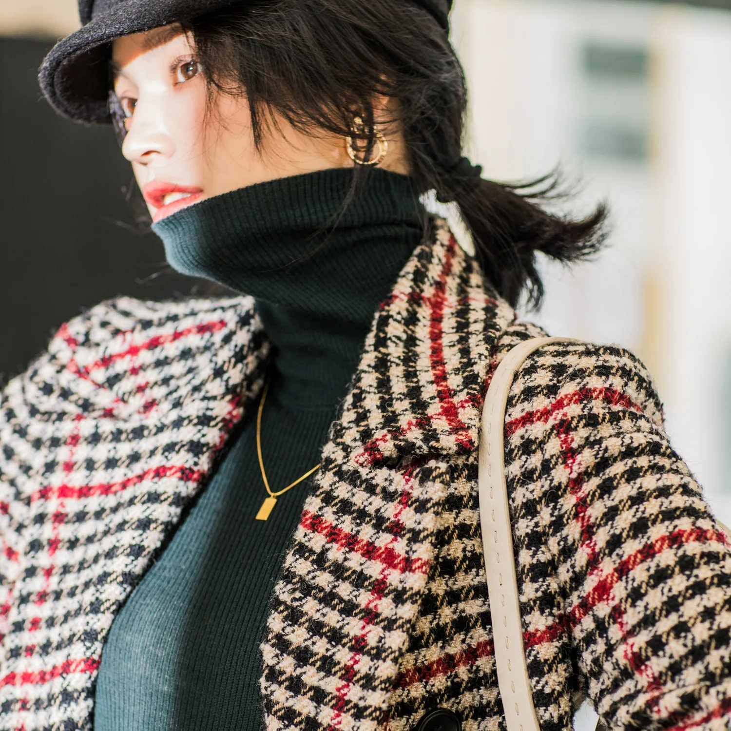 Manteau Veste Femme Hiver Winter Wol Lange Cape Vrouw Plaid Koreaanse Jas Vrouwen Vrouwen Jassen Vadim Abrigo Mujer Zaful Kawaii YL275 Manteau Veste Femme Hiver Winter Wol Lange Cape Vrouw Plaid Koreaanse Jas Vrouwen Vrouwen Jassen Vadim Abrigo Mujer Zaful Kawaii YL275