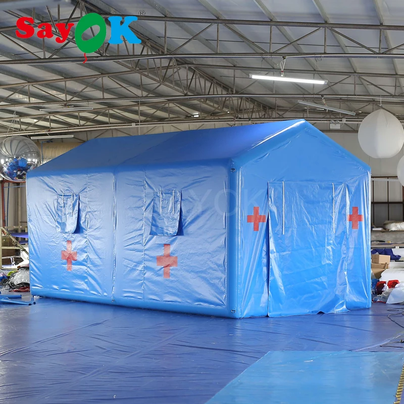 Desert Windproof Waterproof Inflatable Camping Bell Tent Outdoor Glamping  House Inflatable Camping Tent