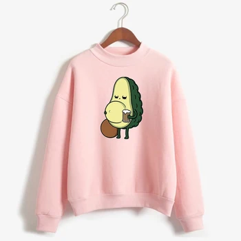 

Avocado Pullover Women Print Graphic Vegan Sweatshirt Cute Casual 2020 Cartoon Funny Harajuku 90s Hoodie Fashion Grunge Tops