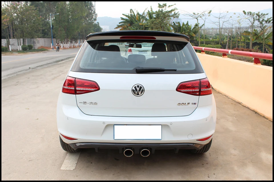 RDX Стиль углеродного волокна задний спойлер на крыше для VW Golf 7 стандартный бампер 1.6L 1,4 T Mk7 спойлер крыло(не подходит rline GTI R