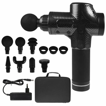 

Fascia Massager Deep Tissue Fascia Gun Carbon Fiber Muscle Relaxation Body Relax Slimming Shaping Tools With UK Plug UK Stock