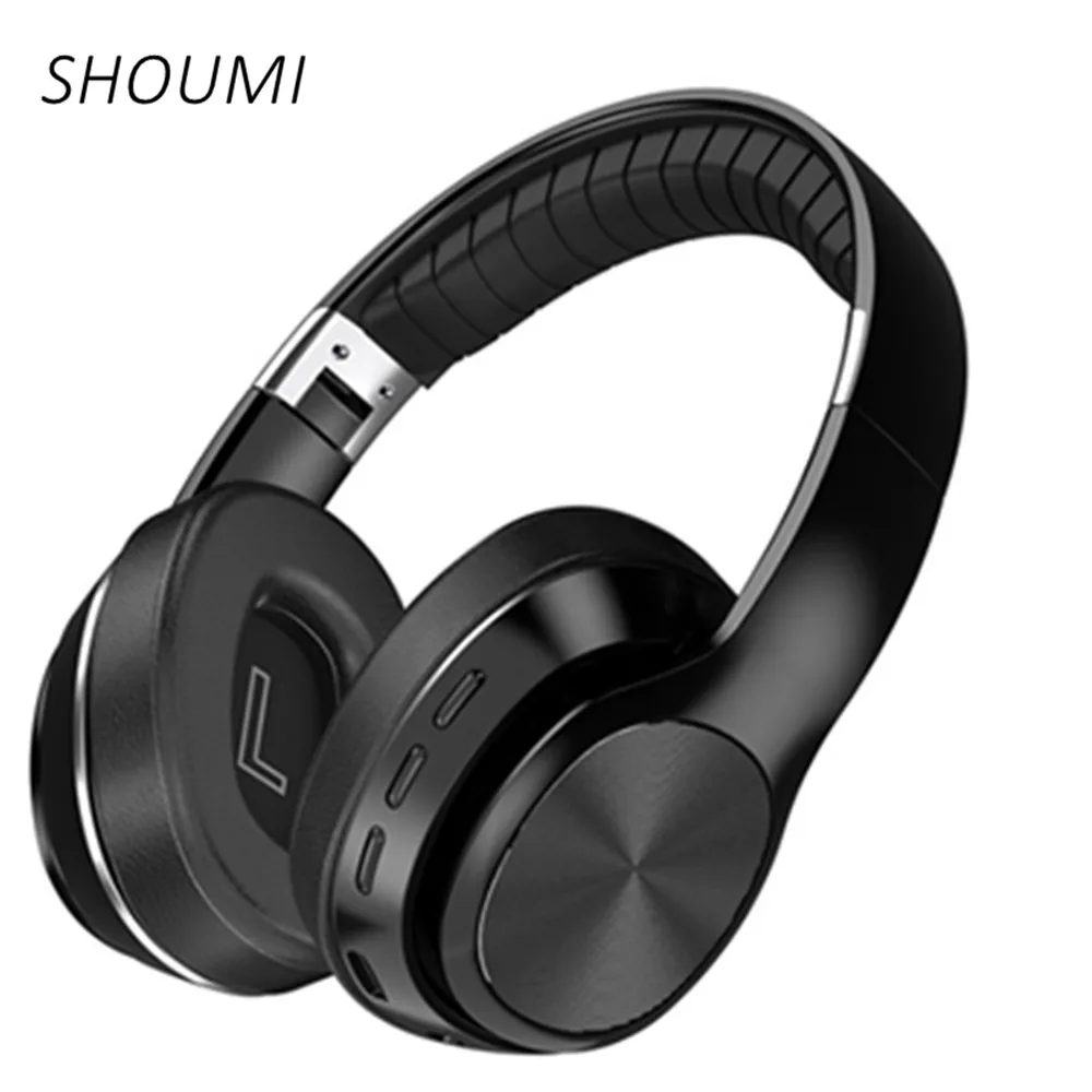 Беспроводные наушники Shoumi Bluetooth Over Eer 5 0 для ПК стереогарнитура с микрофоном