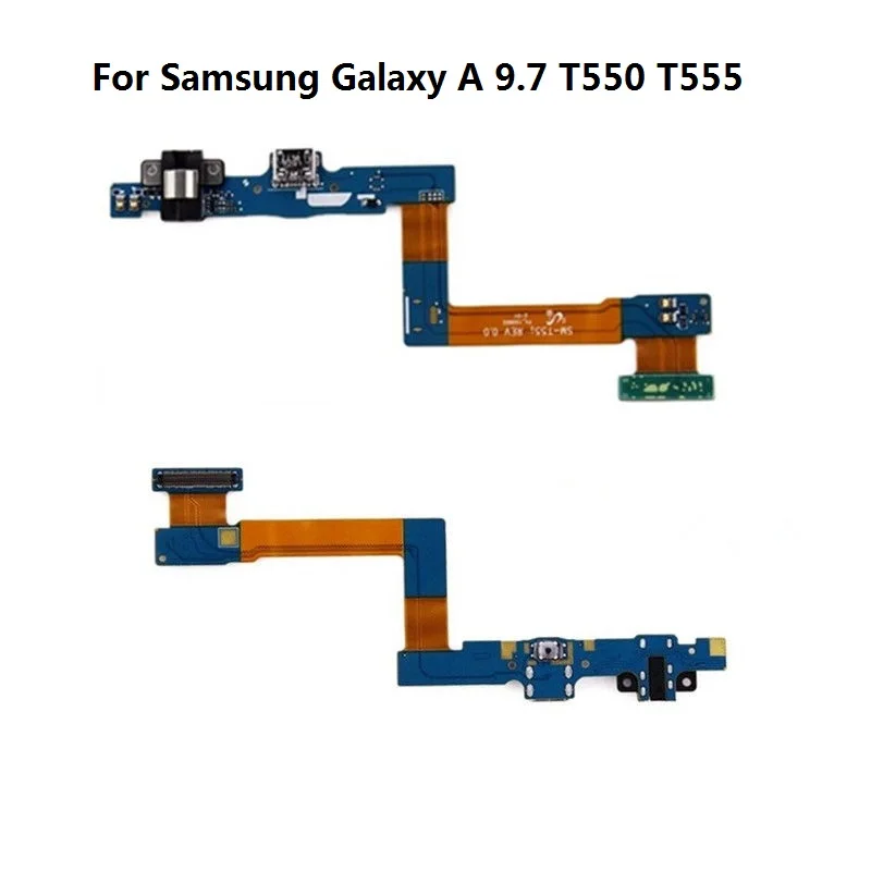 10 шт./лот samsung Galaxy Tab P5100 P5200 P7100 P7300 P7500 P900 P550 T550 P600 T520 T530 T800 N8000 зарядки Порты и разъёмы гибкий кабель - Цвет: T550 T555