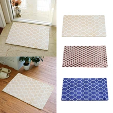 Фланелевый напольный коврик с геометрическим принтом для спальни 40x60 см